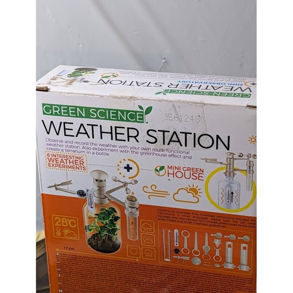 Toysmith Green Science Weather Station Kit Educational 4M Kids New Sealed - Picture 5 of 7